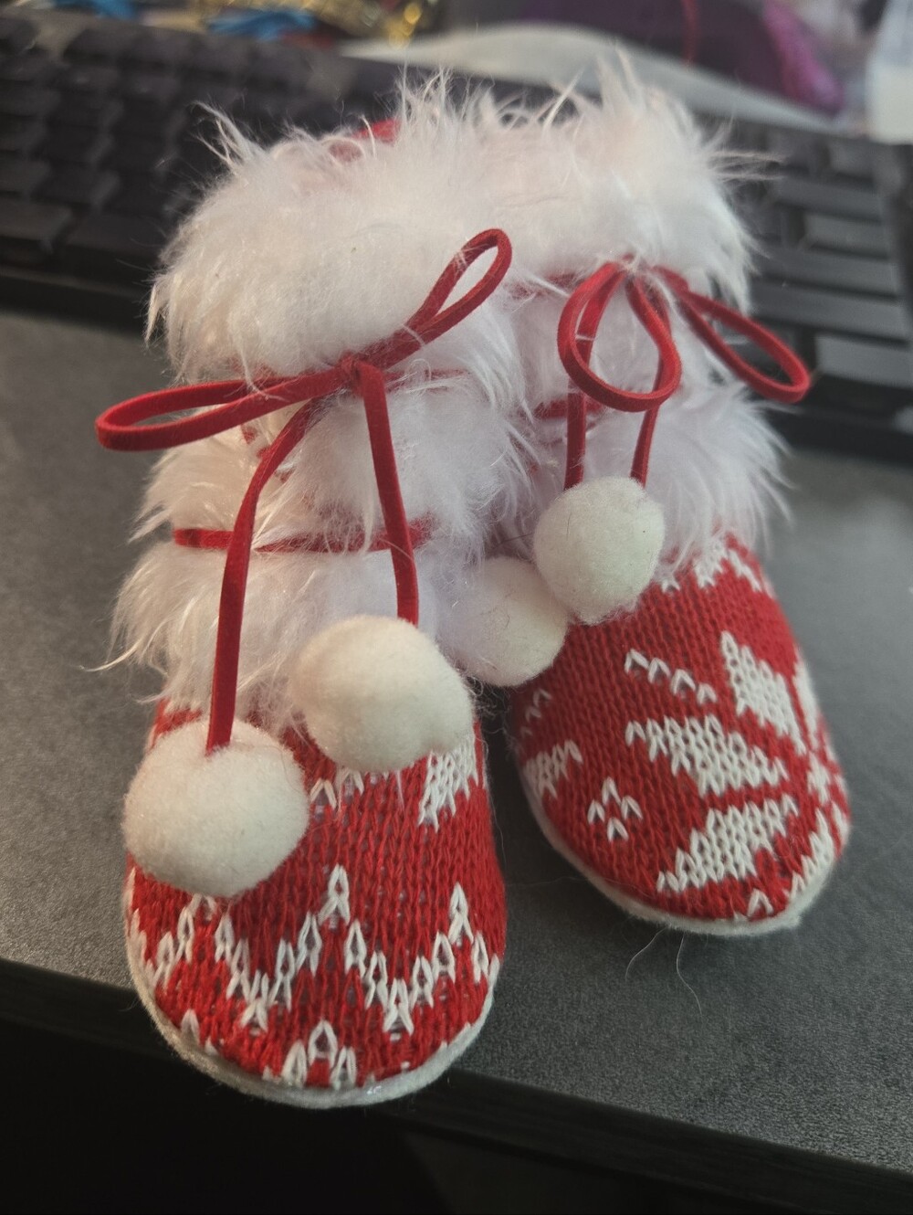 Christmas Snow Bootie Ornament